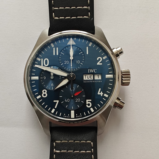 IWC PILT CHRONO BLUE DIAL