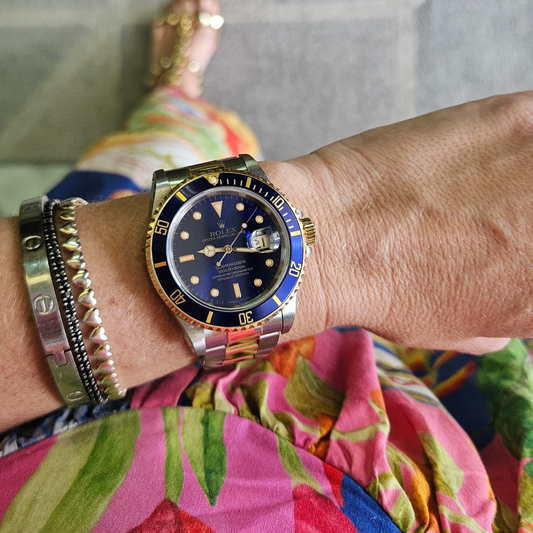 ROLEX SUBMARINER DATE AÇO/OURO AZUL